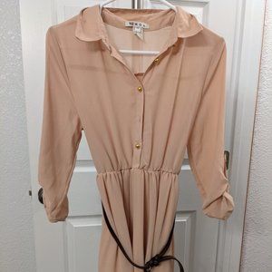 Moa Tan Sheer Dress Size Medium